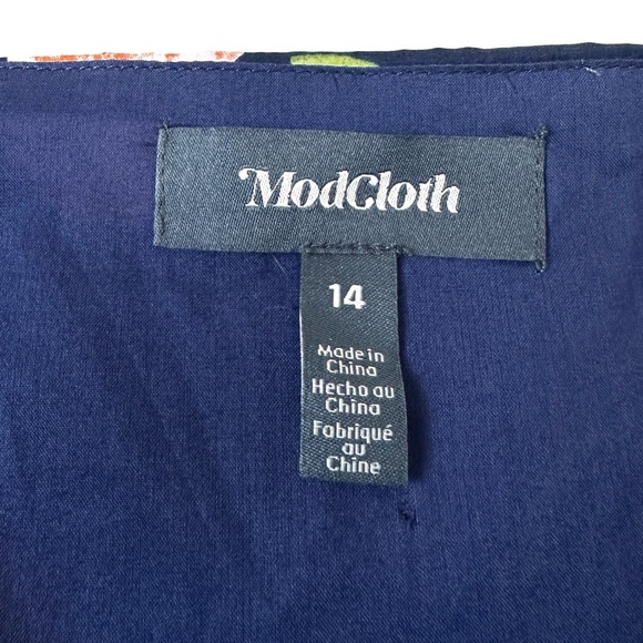 NWT ModCloth ERA Rich Navy Blue Summertime Appreciation Sleeveless Dress 14 - Picture 3 of 10